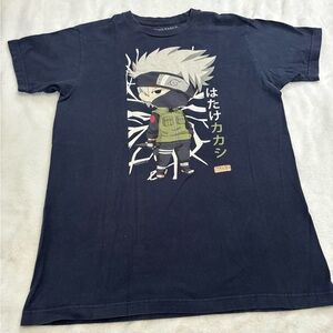 Good Smile Company‎ Naruto Kakashi Anime Graphic T-Shirt Black Size M